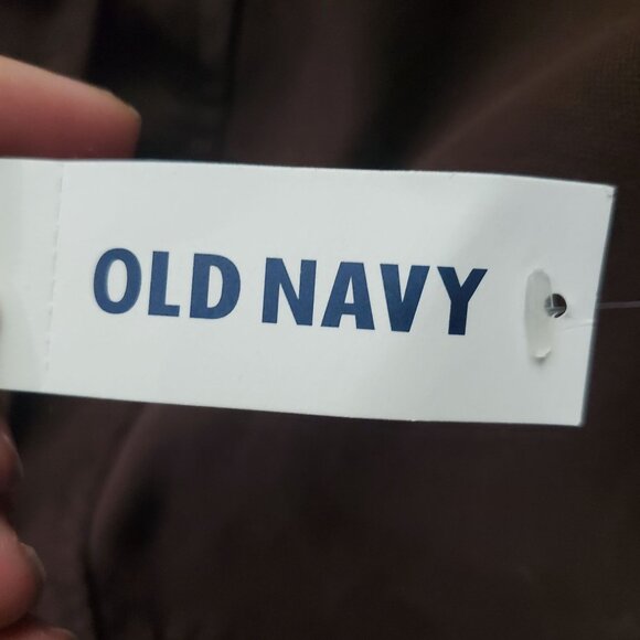 Old Navy Jacket Womens Medium Brown Double Breasted Button Front *NWT* - Picture 3 of 11